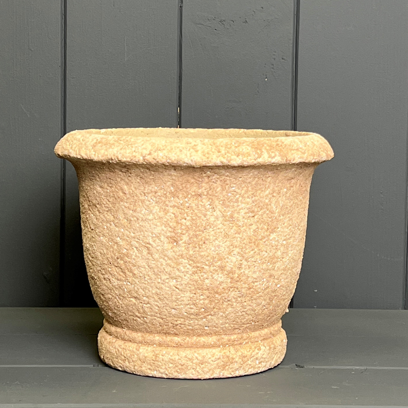 Medium Round Clay Cement Pot detail page